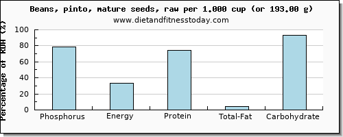 phosphorus and nutritional content in pinto beans